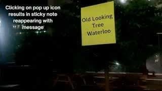 Post-It augmented reality sticky notes in a real-world setting