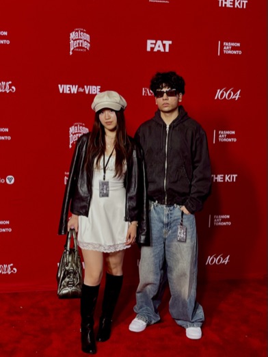 On the carpet at Fashion Week